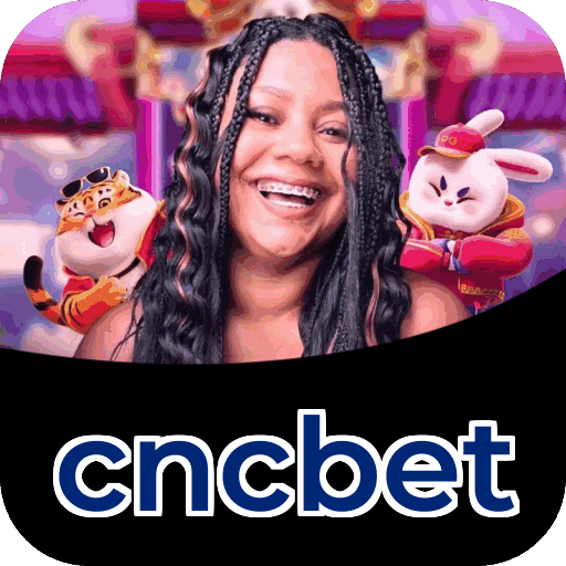 Interface do aplicativo cncbet mostrando jogos disponíveis no iOS e Android